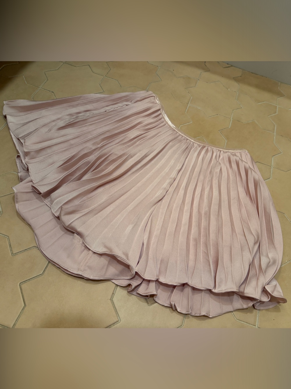 Anthropologie Blush Pink Pleated shorts